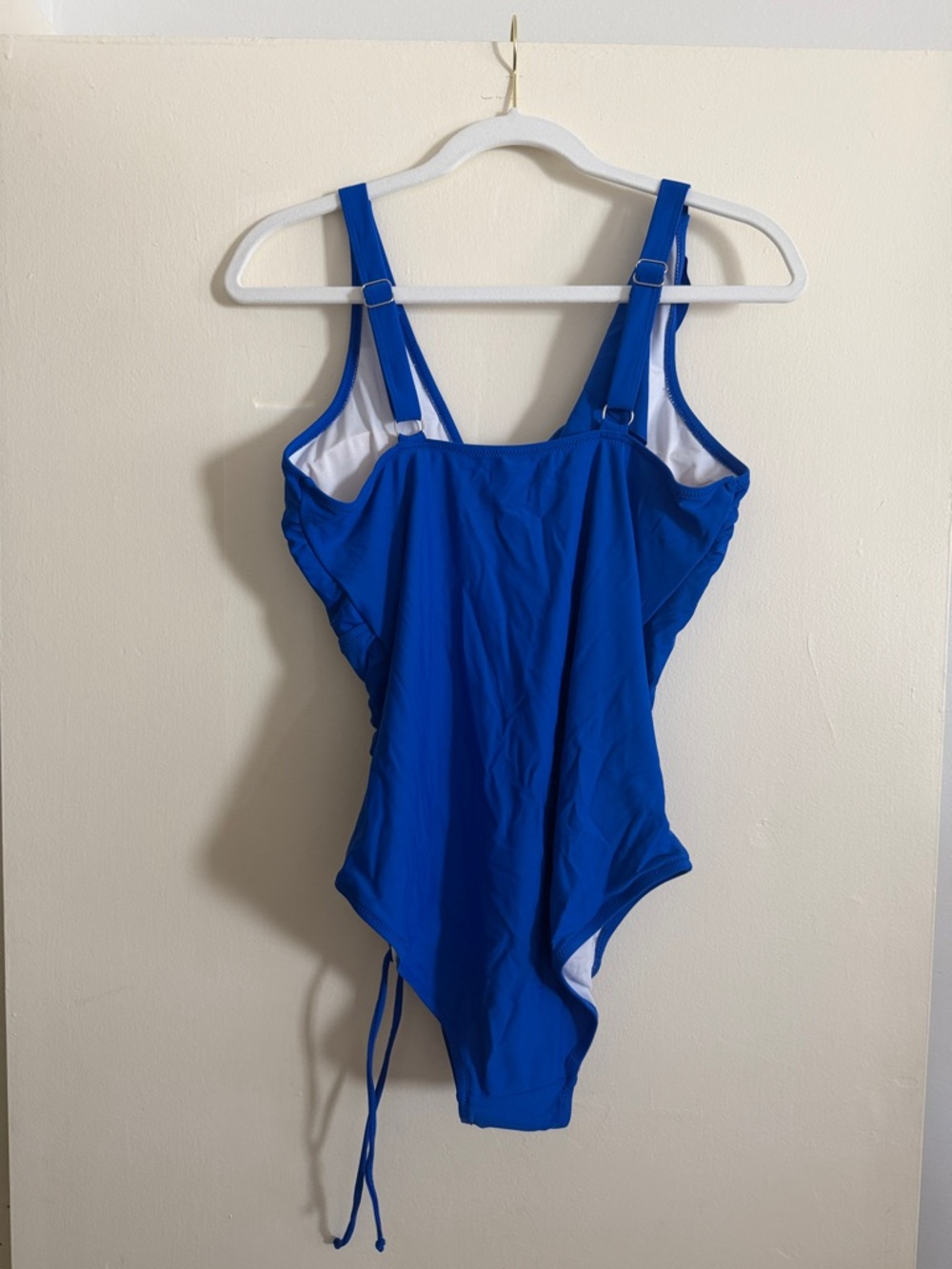 Blue Ruffled One-Piece Swimsuit - Picture 5 of 6